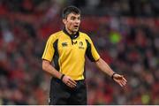 25 January 2015; Referee Marius Mitrea. European Rugby Champions Cup 2014/15, Pool 1, Round 6, Munster v Sale Sharks. Thomond Park, Limerick. Picture credit: Diarmuid Greene / SPORTSFILE
