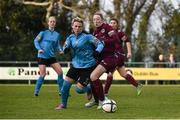 25 January 2015; Lisa Casserly, Galway WFC, in action against Savannah McCarthy, UCD Waves. Continental Tyres Women's National League Division 1, UCD Waves and Galway WFC. Jackson Park, Wayside, Kiltiernan, Co. Dublin. Picture credit: Ramsey Cardy / SPORTSFILE
