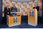 10 October 2007; Tony O'Donoghue, RTE, with Kevin MacDonald, FAI Assistant Coach, and Paddy McCall, FAI, at the 2007 FAI Ford Cup Semi-Final Draw. Grand Hotel, Malahide, Dublin. Picture credit: Matt Browne / SPORTSFILE