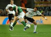 13 October 2007; Richard Dunne, Republic of Ireland, in action against Kevin Kuranyi, Germany. 2008 European Championship Qualifier, Republic of Ireland v Germany, Croke Park, Dublin. Picture credit; Paul Mohan / SPORTSFILE