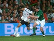 13 October 2007; Mario Gomez, Germany, in action against Richard Dunne, Republic of Ireland. 2008 European Championship Qualifier, Republic of Ireland v Germany, Croke Park, Dublin. Picture credit; Pat Murphy / SPORTSFILE