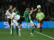 13 October 2007; Andy Keogh, Republic of Ireland, in action against Simon Rolfes, Germany. 2008 European Championship Qualifier, Republic of Ireland v Germany, Croke Park, Dublin. Picture credit; Brian Lawless / SPORTSFILE