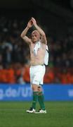 13 October 2007; Lee Carsley, Republic of Ireland, salutes the crowd after the game. 2008 European Championship Qualifier, Republic of Ireland v Germany, Croke Park, Dublin. Picture credit; Pat Murphy / SPORTSFILE