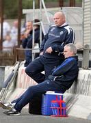 15 September 2007; Linfield manager, David Jeffrey, and team physiotherapist Terry Hayes. CIS Insurance Cup, Group A, Ballymena United v Linfield, The Showgrounds, Ballymena, Co. Antrim. Picture credit; Oliver McVeigh / SPORTSFILE