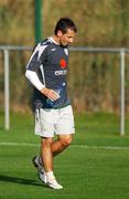 14 October 2007; Republic of Ireland's Liam Miller at the end of squad training. Gannon Park, Malahide, Co. Dublin. Picture credit; David Maher / SPORTSFILE