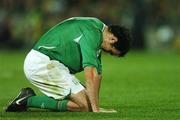 13 October 2007; Joey O'Brien, Republic of Ireland, at the end of the game. 2008 European Championship Qualifier, Republic of Ireland v Germany, Croke Park, Dublin. Picture credit; David Maher / SPORTSFILE