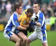 14 October 2007; Sean O'Neill, Dromore, in action against Gerard Toner and Martin Early, Coalisland. WJ Dolan Tyrone Senior Football Championship Final, Dromore v Coalisland, Healy Park, Omagh, Co. Tyrone. Picture credit; Oliver McVeigh / SPORTSFILE