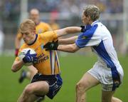 14 October 2007; Shaun O'Neill, Dromore, in action against Stephen McNally, Coalisland. WJ Dolan Tyrone Senior Football Championship Final, Dromore v Coalisland, Healy Park, Omagh, Co. Tyrone. Picture credit; Oliver McVeigh / SPORTSFILE
