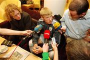15 October 2007; Andy Keogh during the Republic of Ireland Pre Match Player Mixed Zone. Grand Hotel, Malahide, Co. Dublin. Picture credit; David Maher / SPORTSFILE