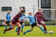 25 January 2015; Lisa Casserly, Galway WFC, in action against Caroline Thorpe, UCD Waves. Continental Tyres Women's National League Division 1, UCD Waves and Galway WFC. Jackson Park, Wayside, Kiltiernan, Co. Dublin. Picture credit: Ramsey Cardy / SPORTSFILE