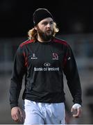 24 January 2015; Iain Henderson, Ulster, ahead of the game. European Rugby Champions Cup 2014/15, Pool 3, Round 6, Ulster v Leicester Tigers, Kingspan Stadium, Ravenhill Park, Belfast, Co. Antrim. Picture credit: Ramsey Cardy / SPORTSFILE