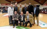 24 January 2015; The Burgerland Neptune team who won the 1990 Men's National Cup Champions. Basketball Ireland Women's National Cup Final, Killester v Team Montenotte Hotel, National Basketball Arena, Tallaght, Dublin. Picture credit: Barry Cregg / SPORTSFILE