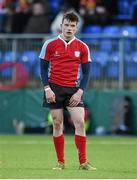 26 January 2015; Louis McConkey, CUS. Bank of Ireland Leinster Schools Senior Cup, 1st Round, CUS v CBC Monkstown. Donnybrook Stadium, Donnybrook, Dublin. Picture credit: Barry Cregg / SPORTSFILE