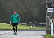 27 January 2015; Issac Boss, Ireland, arrives for squad training. Ireland Rugby Squad Training, Carton House, Maynooth, Co. Kildare. Picture credit: David Maher / SPORTSFILE