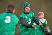 27 January 2015; Jonathan Sexton, Ireland, in action during squad training. Ireland Rugby Squad Training, Carton House, Maynooth, Co. Kildare. Picture credit: David Maher / SPORTSFILE