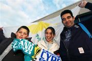 17 October 2007; Mrio Nicolaou with his children Nicola, age 12, and Ethan, age 9, originally from Cyprus, now living in Tyrrellspass, Co. Westmeath, ahead of the game. 2008 European Championship Qualifier, Republic of Ireland v Cyprus, Croke Park, Dublin. Picture credit; Stephen McCarthy / SPORTSFILE