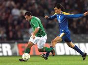 17 October 2007; Andy Reid, Republic of Ireland, in action against Yiasoumis Yiasoumi, Cyprus. 2008 European Championship Qualifier, Republic of Ireland v Cyprus, Croke Park, Dublin. Picture credit; David Maher / SPORTSFILE