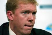 17 October 2007; Republic of Ireland manager Steve Staunton during a press conference after the game. 2008 European Championship Qualifier, Republic of Ireland v Cyprus, Croke Park, Dublin. Picture credit; David Maher / SPORTSFILE
