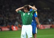 17 October 2007; Stephen Hunt, Republic of Ireland, reacts after a missed chance in the second half. 2008 European Championship Qualifier, Republic of Ireland v Cyprus, Croke Park, Dublin. Picture credit; Stephen McCarthy / SPORTSFILE
