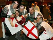 20 October 2007; England fans before the game. Rugby World Cup Final, South Africa v England,Stade de France, Paris. Picture credit; Paul Thomas / SPORTSFILE