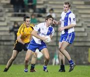 20 October 2007; Ronan McGarrity and Barry Cullinane, Connacht, in action against Dan Gordon, Ulster. M. Donnelly Inter-Provincial Football Championship Semi-Final, Ulster v Connacht, Sean MacCumhail Park, Ballybofey, Donegal. Picture credit; Oliver McVeigh / SPORTSFILE