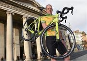 27 January 2015; Former Rás winner David McCann was joined by fellow Irish riders Damien Shaw, Eoin Morton and Sean McKenna at the launch of the 2015 An Post Rás which will begin on Sunday May 17th, in Dunboyne, Co. Meath and finish on Sunday May 24th, in Skerries, Co. Dublin. GPO, O'Connell Street, Dublin. Picture credit: Pat Murphy / SPORTSFILE