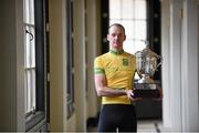27 January 2015; Former Rás winner David McCann who was joined by Irish riders Damien Shaw, Eoin Morton and Sean McKenna at the launch of the 2015 An Post Rás which will begin on Sunday May 17th, in Dunboyne, Co. Meath and finish on Sunday May 24th, in Skerries, Co. Dublin. GPO, O'Connell Street, Dublin. Picture credit: Pat Murphy / SPORTSFILE