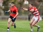 27 January 2015; Luke Connolly, UCC, in action against Brendan O'Sullivan, Cork IT. Independent.ie Sigerson Cup, Round 1, UCC v Cork IT, Mardyke, Cork. Picture credit: Barry Cregg / SPORTSFILE