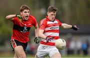 27 January 2015; Donal Óg Hodnett, Cork IT, in action against Ian Maguire, UCC. Independent.ie Sigerson Cup, Round 1, UCC v Cork IT, Mardyke, Cork. Picture credit: Barry Cregg / SPORTSFILE
