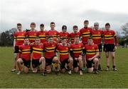 27 January 2015; The CBC Monkstown squad. Bank of Ireland Leinster Schools Fr. Godfrey Cup, Semi-Final, CBC Monkstown v St. Andrew's College, Anglesea Road, Dublin. Picture credit: Piaras Ó Mídheach / SPORTSFILE