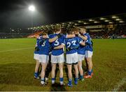 24 January 2015; The Cavan players gather in a pre-match huddle. McKenna Cup Final, Tyrone v Cavan, Athletic Grounds, Armagh. Picture credit: Oliver McVeigh / SPORTSFILE