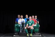 28 January 2015; In attendance at the launch of the RBS Six Nations Championship Launch 2015 are team captains, from left to right, France's theirry Dusautoir, England's Chris Robshaw, Italy's Sergio Parisse, Ireland's Paul O'Connell, Wales' Sam Warburton and Scotland's Greig Laidlaw. RBS Six Nations Championship Launch 2015, The Hurlingham Club, Ranelagh Gardens, London, England. Picture credit: Ramsey Cardy / SPORTSFILE