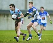 28 January 2015; Andy Glennon, GMIT, in action against Bruan Power, DIT. Independent.ie Sigerson Cup, Round 1, GMIT v DIT. Tuam Stadium, Tuam, Co. Galway. Picture credit: David Maher / SPORTSFILE