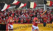 28 January 2015; CBC supporters before the game. SEAT Munster Schools Senior Cup, Round 1, Crescent College v CBC. Tom Clifford Park, Limerick. Picture credit: Diarmuid Greene / SPORTSFILE