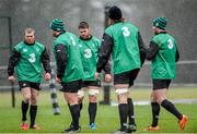 29 January 2015; Ireland's Keith Earls, left, and Sean O'Brien during squad training. Carton House, Maynooth, Co. Kildare. Picture credit: Stephen McCarthy / SPORTSFILE