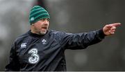 29 January 2015; Ireland Wolfhounds coach Dan McFarland during squad training. Carton House, Maynooth, Co. Kildare. Picture credit: Stephen McCarthy / SPORTSFILE