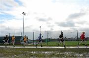 29 January 2015; DCU players make their way to the pitch ahead of the game. Independent.ie Fitzgibbon Cup, Group A, Round 1, DCU v Cork IT. Dublin City University, Dublin. Picture credit: Piaras Ó Mídheach / SPORTSFILE