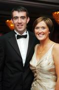 19 October 2007; Kildare footballer John Doyle with Siobhna Doyle at the 2007 Vodafone GAA All-Star Awards. Citywest Hotel, Conference, Leisure & Golf Resort, Saggart, Co. Dublin. Picture credit: Brendan Moran / SPORTSFILE