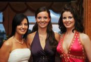 19 October 2007; Hazel O'Neill, Emer O'Keeffe and Evelyn Norton, from Kilkenny, during the 2007 Vodafone GAA All-Star Awards. Citywest Hotel, Conference, Leisure & Golf Resort, Saggart, Co. Dublin. Picture credit: Brendan Moran / SPORTSFILE