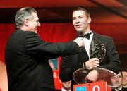 19 October 2007; Dan Shanahan of Waterford is interviewed after receiving his Vodafone GAA Hurler of the Year award by Ger Canning of RTE during the 2007 Vodafone GAA All-Star Awards. Citywest Hotel, Conference, Leisure & Golf Resort, Saggart, Co. Dublin. Picture credit: Brendan Moran / SPORTSFILE