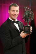 19 October 2007; Dan Shanahan of Waterford with his Vodafone GAA Hurler of the Year award during the 2007 Vodafone GAA All-Star Awards. Citywest Hotel, Conference, Leisure & Golf Resort, Saggart, Co. Dublin. Picture credit: Brendan Moran / SPORTSFILE