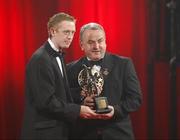 19 October 2007; Colm Cooper of Kerry is presented with his Vodafone GAA All-Star award by Nickey Brennan, President of the GAA, during the 2007 Vodafone GAA All-Star Awards. Citywest Hotel, Conference, Leisure & Golf Resort, Saggart, Co. Dublin. Picture credit: Ray McManus / SPORTSFILE