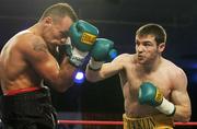 20 October 2007; England's Matthew Macklin, right, in action against Alessio Furlan, Italy. Hunky Dorys Fight Night, Matthew Macklin v Alessio Furlan, International Middleweight contest, National Stadium, Dublin. Picture credit; David Maher / SPORTSFILE