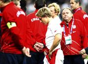 20 October 2007; England's Jonny Wilkinson shows his dejection. Rugby World Cup Final, South Africa v England,Stade de France, Paris. Picture credit; Richard Lane / SPORTSFILE