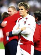 20 October 2007; England's Toby Flood shows his dejection. Rugby World Cup Final, South Africa v England,Stade de France, Paris. Picture credit; Richard Lane / SPORTSFILE