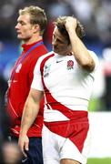 20 October 2007; England's Andy Gomarsall shows his dejection. Rugby World Cup Final, South Africa v England,Stade de France, Paris. Picture credit; Paul Thomas / SPORTSFILE