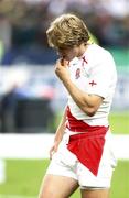 20 October 2007; England's Mathew Tait shows his dejection. Rugby World Cup Final, South Africa v England,Stade de France, Paris. Picture credit; Richard Lane / SPORTSFILE