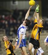 20 October 2007; Eoin Lennon, Ulster, in action against Ronan McGarrity, Connacht. M. Donnelly Inter-Provincial Football Championship Semi-Final, Ulster v Connacht, Sean MacCumhail Park, Ballybofey, Donegal. Picture credit; Oliver McVeigh / SPORTSFILE