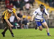 20 October 2007; Niall Healey, Connacht, in action against Michael McCambridge, Ulster. M. Donnelly Inter-Provincial Hurling Championship Semi-Final, Connacht v Ulster, Sean MacCumhail Park, Ballybofey, Donegal. Picture credit; Oliver McVeigh / SPORTSFILE