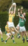 21 October 2007; Colm Byrne, Clongeen, in action against David McEvoy and Kevin Corry, Moorfield. AIB Leinster Club Football Championship, Moorfield v Clongeen, Moorfield v Clongeen, Clane, Co. Kildare. Picture credit: Matt Browne / SPORTSFILE